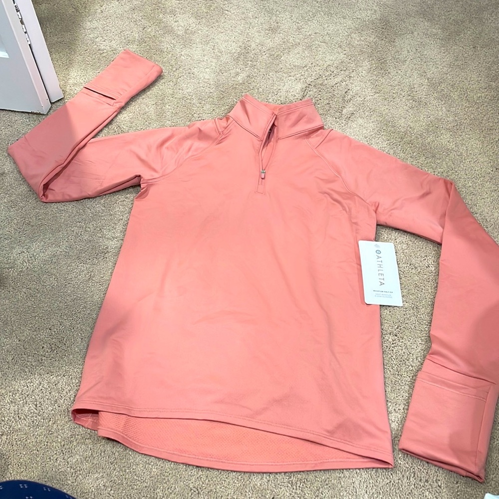 Athleta Coral Whistler Half Zip